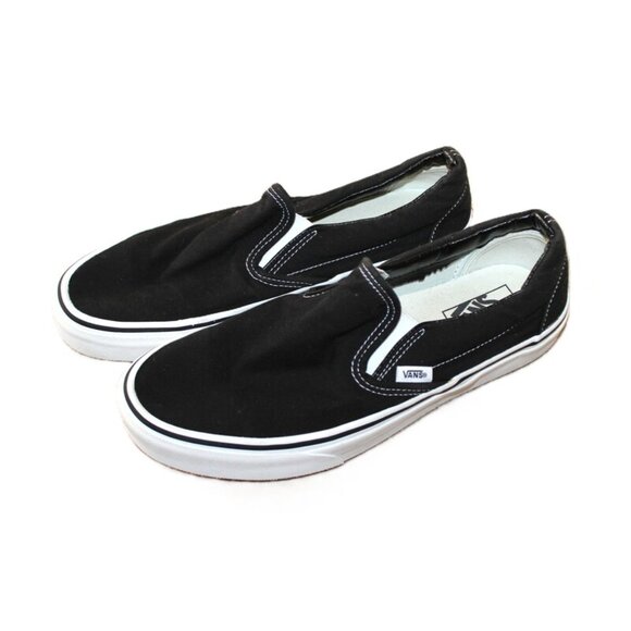 VANS Classic Canvas Skateboard Slip-On Shoes, Black Unisex - Size M9.5/W11 - Picture 10 of 14